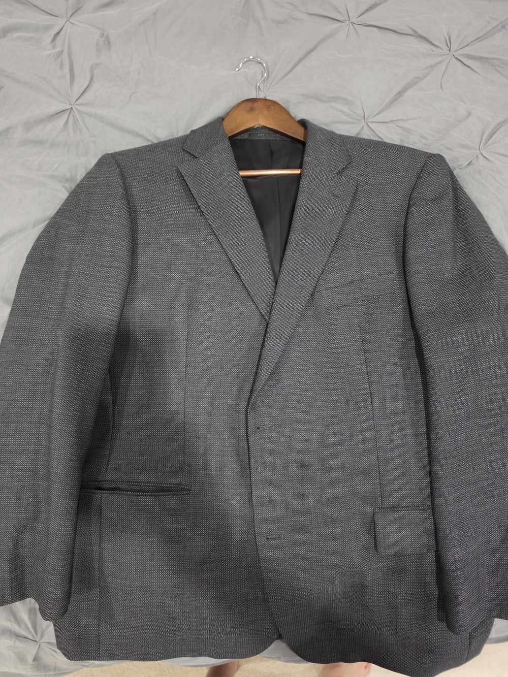 Boss Men's Gray Textured Sport Coat
